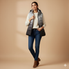 Women's Bogner Sleeveless puffer jacket - Grey Gradient