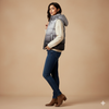 Women's Bogner Sleeveless puffer jacket - Grey Gradient