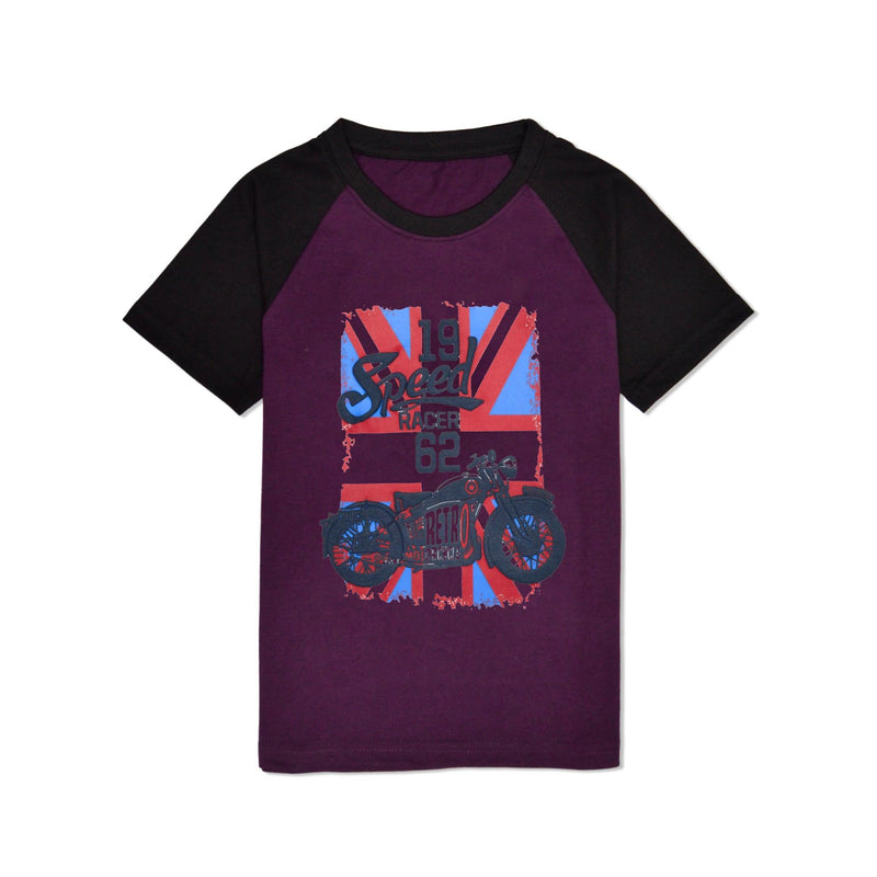 Speed Racer 62 T-Shirt- Purple & Black