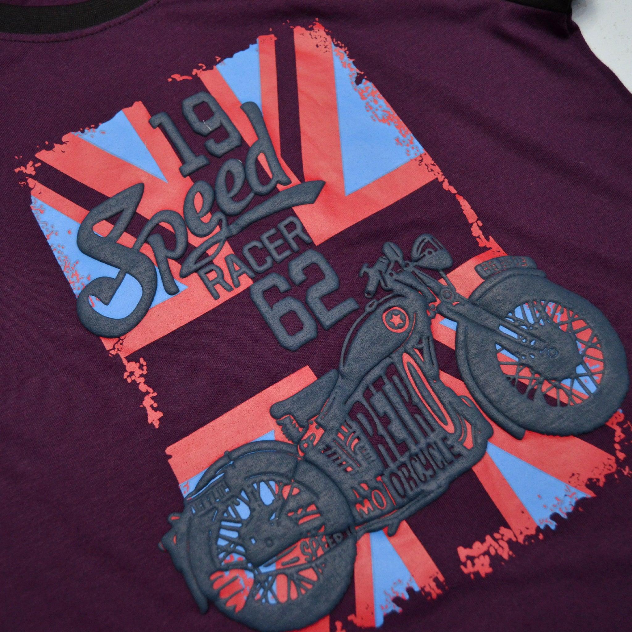 Speed Racer 62 T-Shirt- Purple & Black