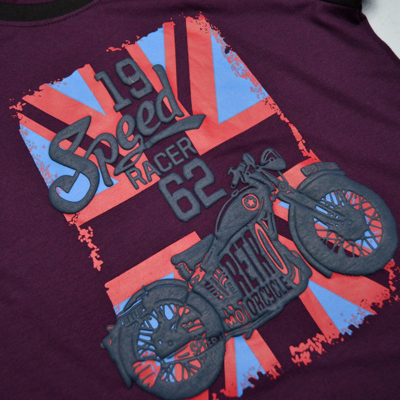 Speed Racer 62 T-Shirt- Purple & Black