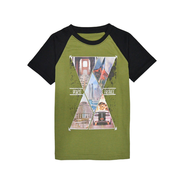 Toddler T-Shirt-Green & Black