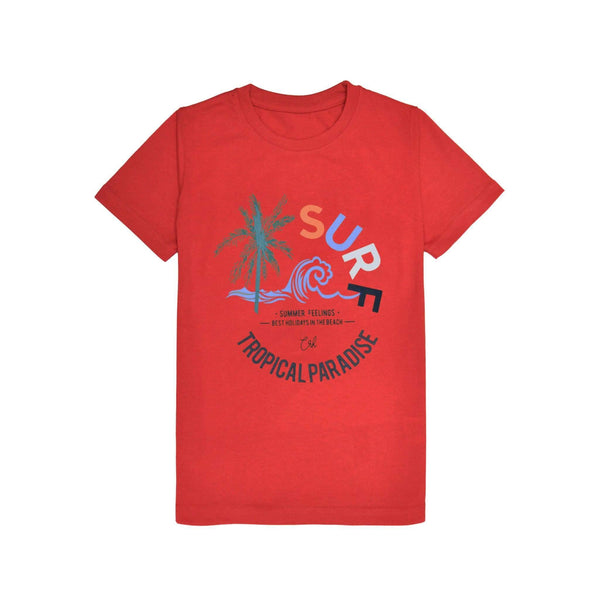 SURF Tropical Paradise T-Shirt- Red