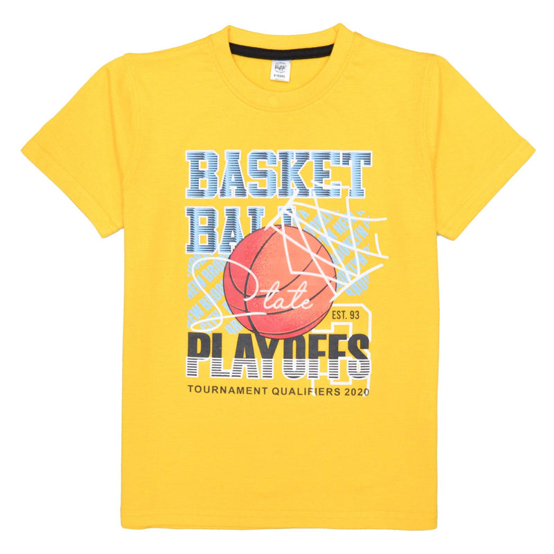 Basket-Ball T-Shirt- Yellow