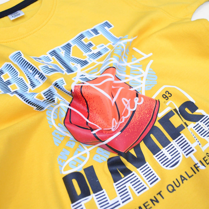 Basket-Ball T-Shirt- Yellow