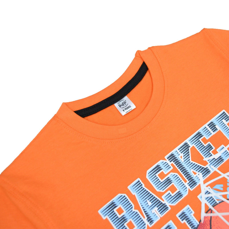 Basket-Ball T-Shirt- Orange