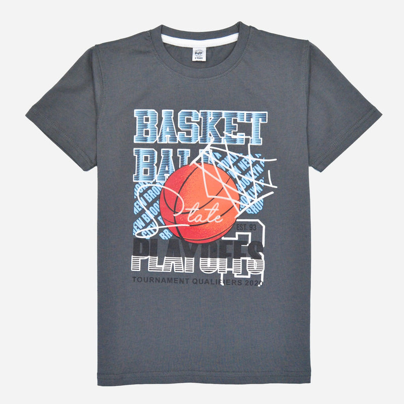 Basket-Ball T-Shirt- Grey