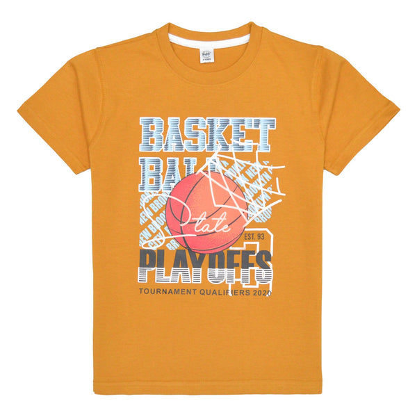 Basket-Ball T-Shirt- Mustard