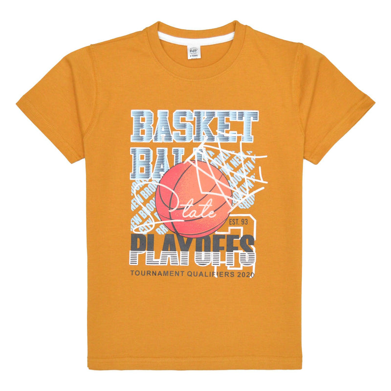 Basket-Ball T-Shirt- Mustard