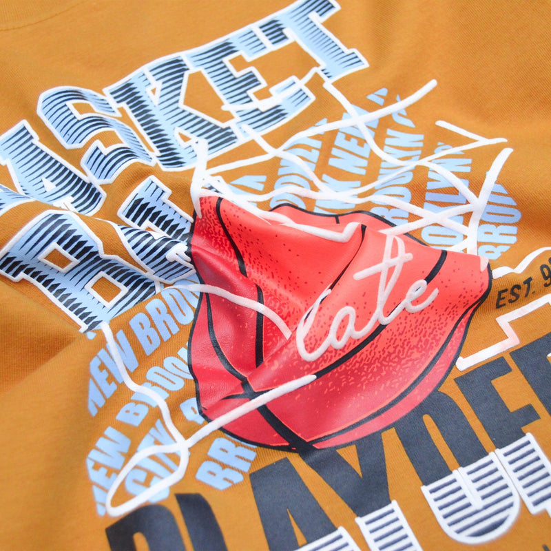 Basket-Ball T-Shirt- Mustard